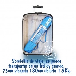 Sombrilla de Playa de Viaje 180-73cm Ibiza