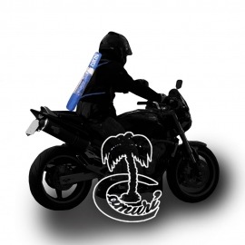 Sombrilla para moto, con doble asa para llevar de mochila