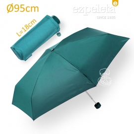 paraguas de bolso azul petróleo