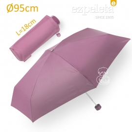 paraguas de bolso malva