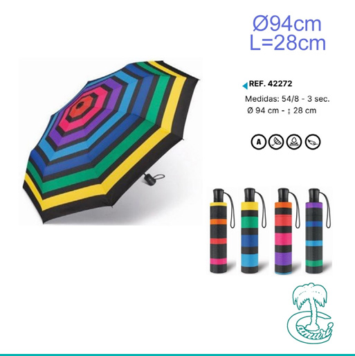 Paraguas arcoiris