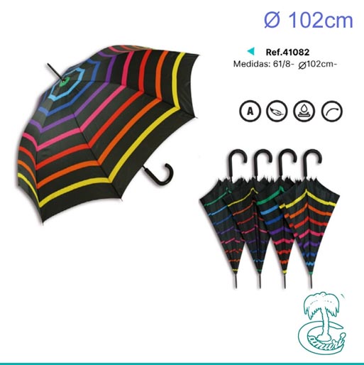 Paraguas rayas